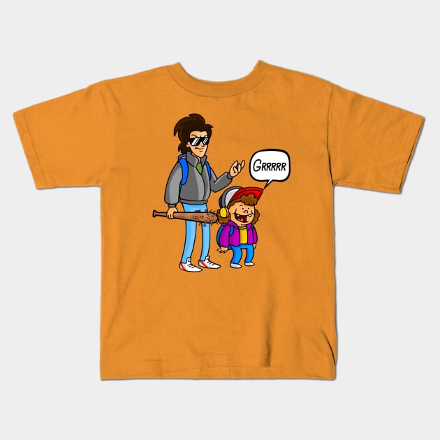 Dustin and Steve Kids T-Shirt by mauchofett